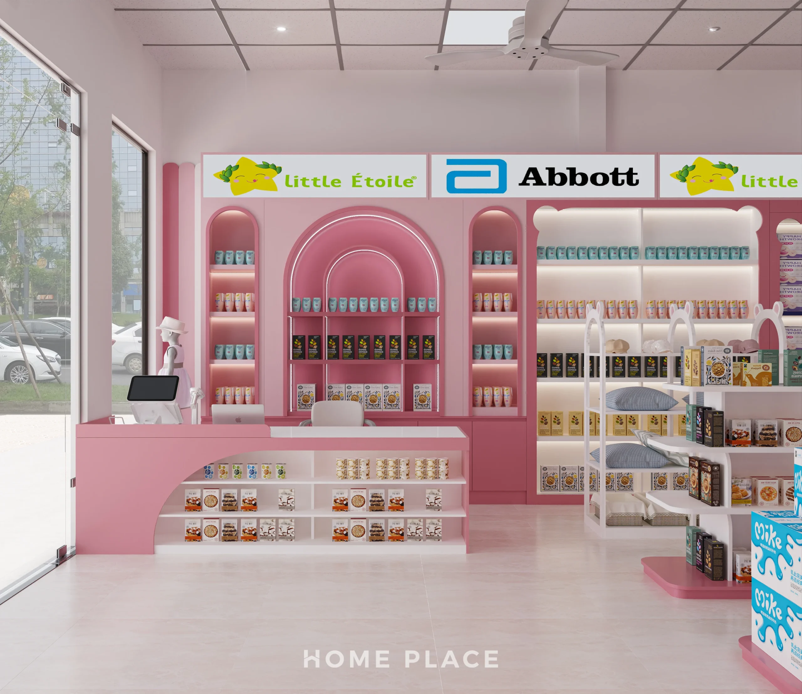 Thiết kế nội thất shop, cửa hàng 