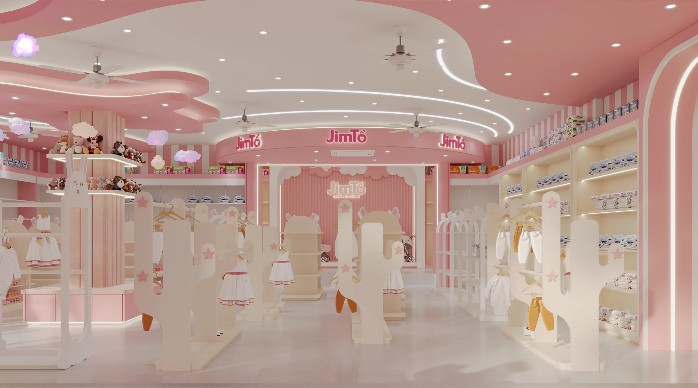 thiết kế nội thất shop, cửa hàng 