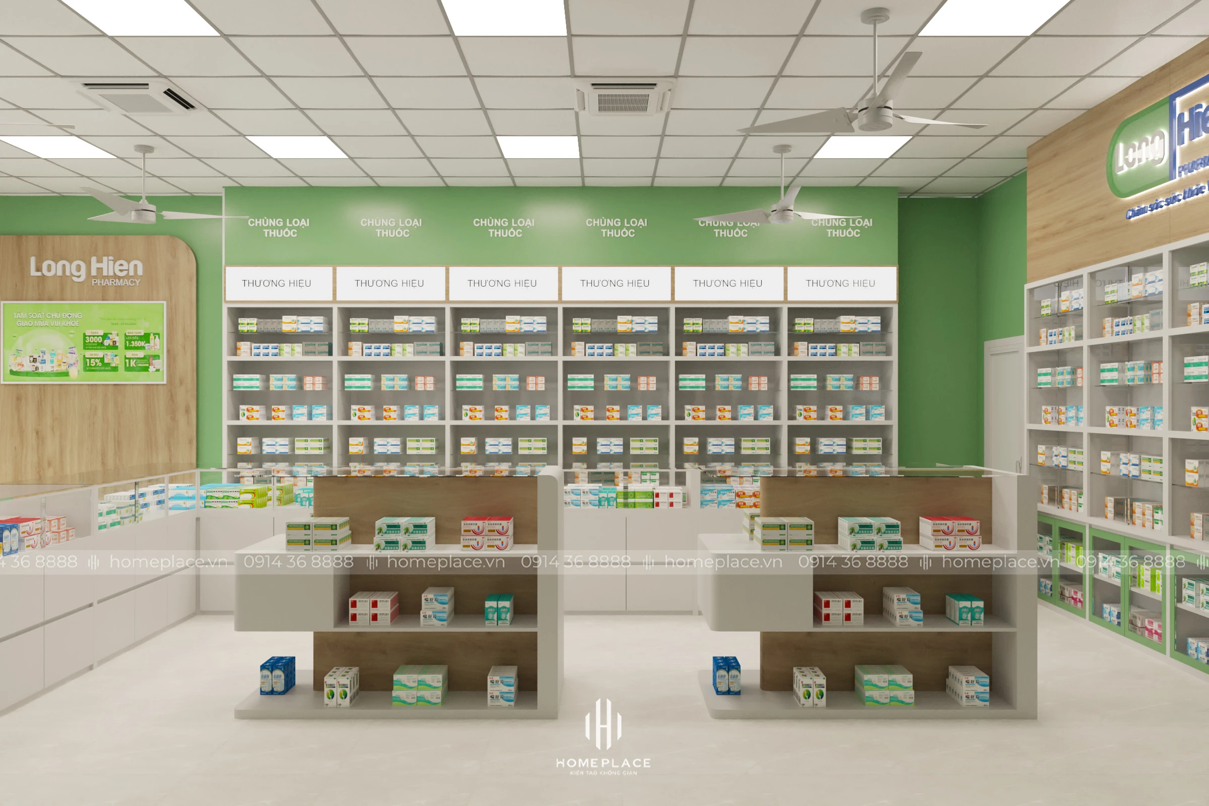 thiết kế nội thất shop, cửa hàng 