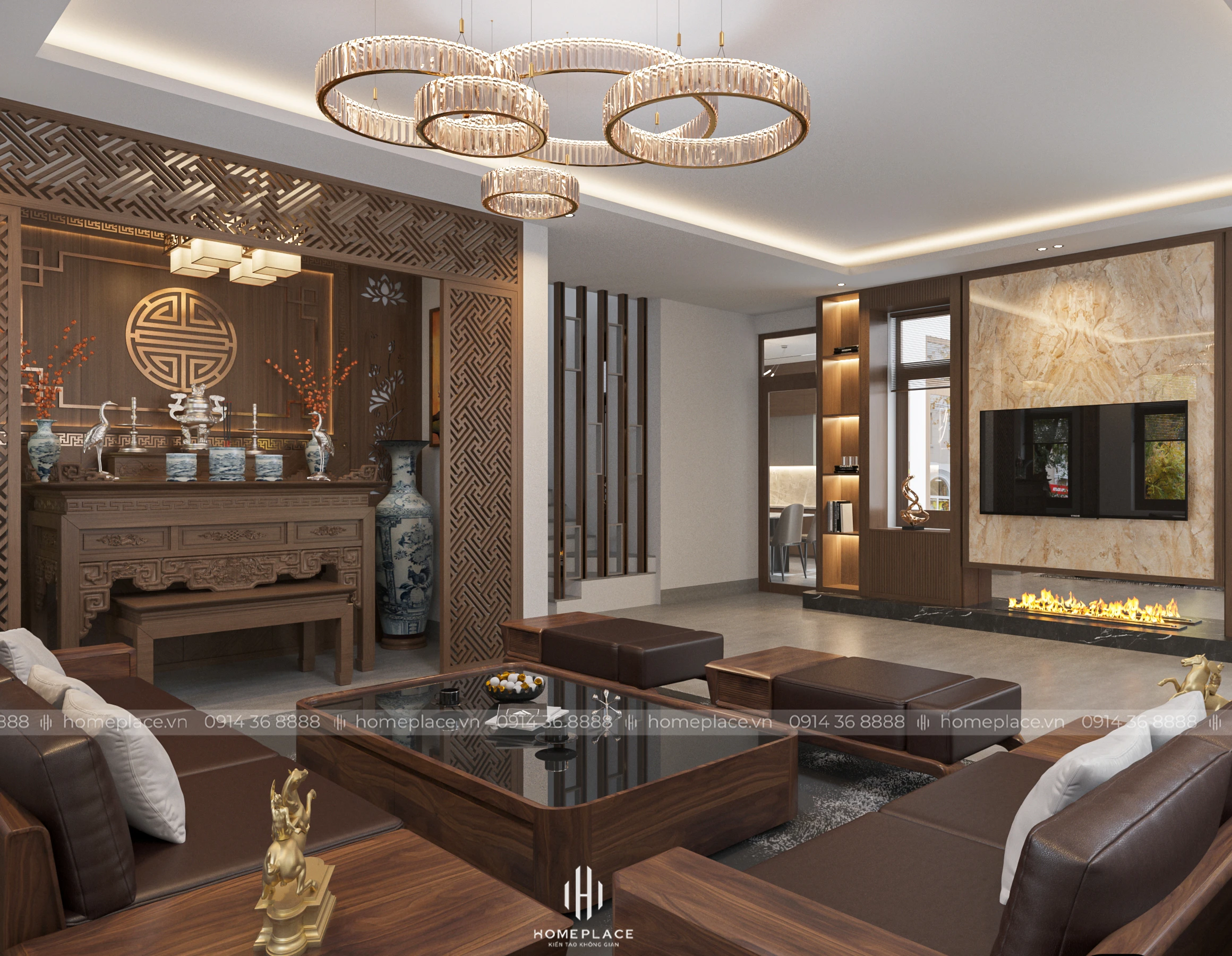 Thiết kế nội thất biệt thự mái Thái