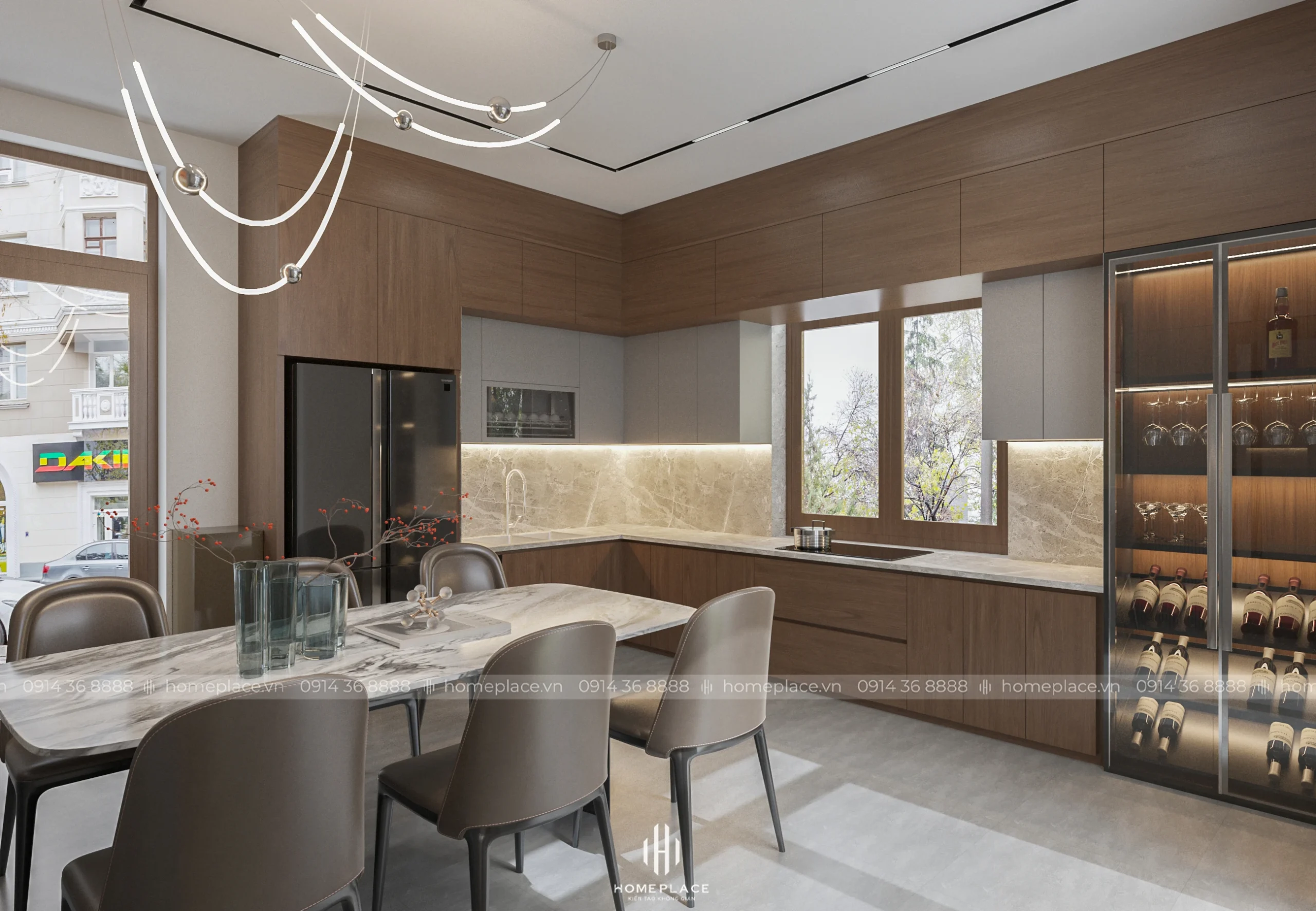 Thiết kế nội thất biệt thự mái Thái