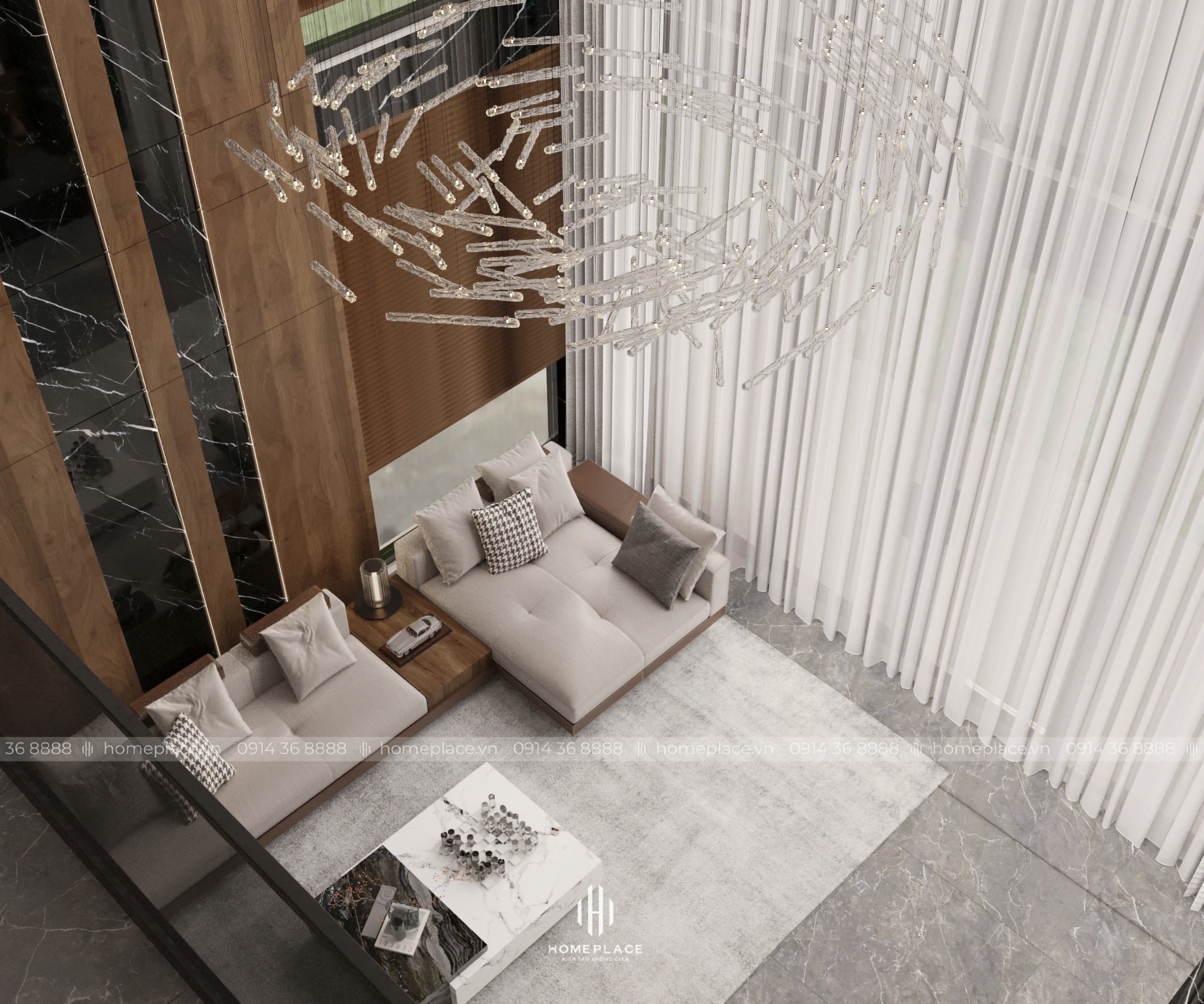 dự án thiết kế nội thất Villa Nông Cống 