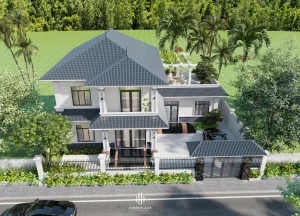 thiết kế nội thất biệt thự mái Thái