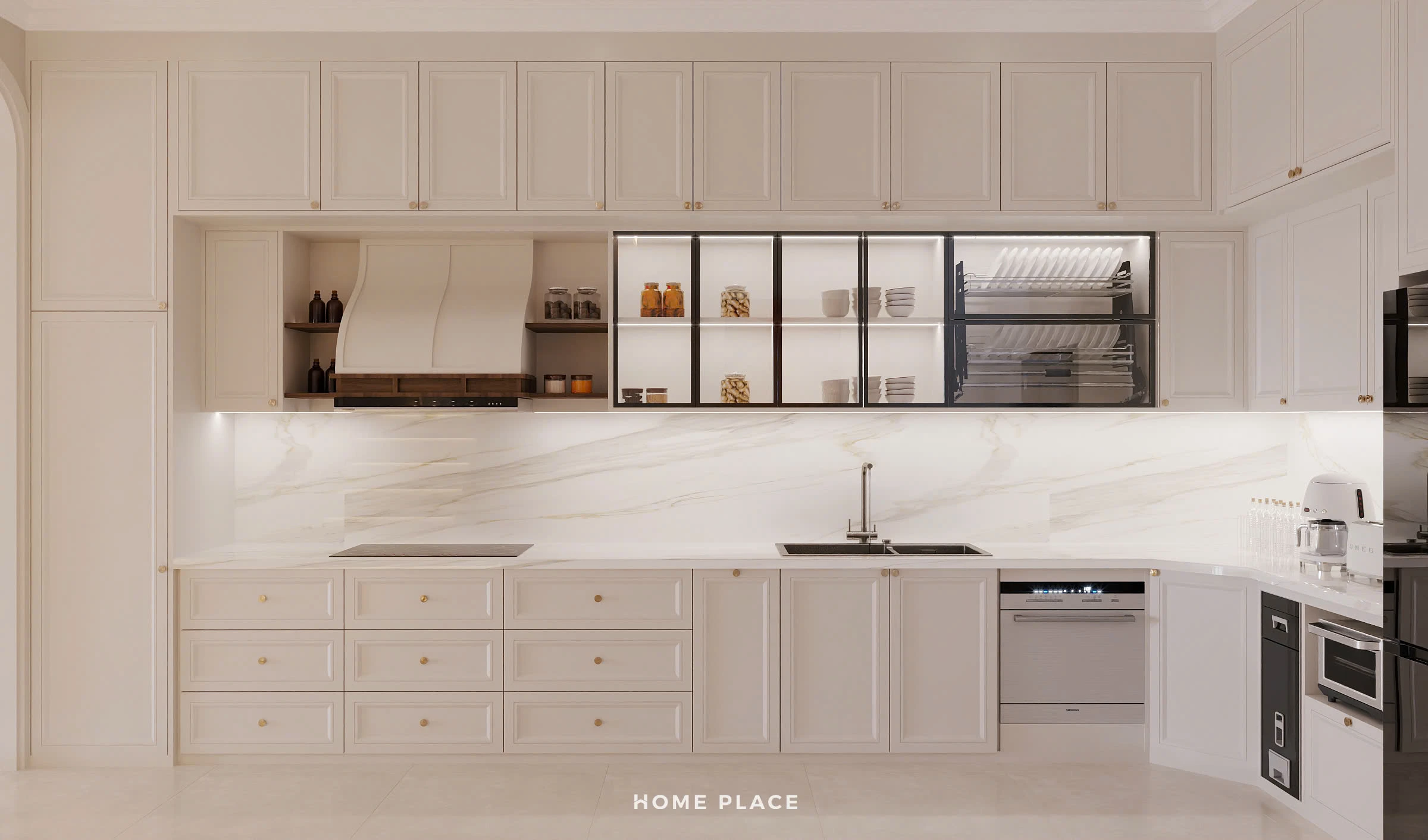 thiết kế nội thất bếp 