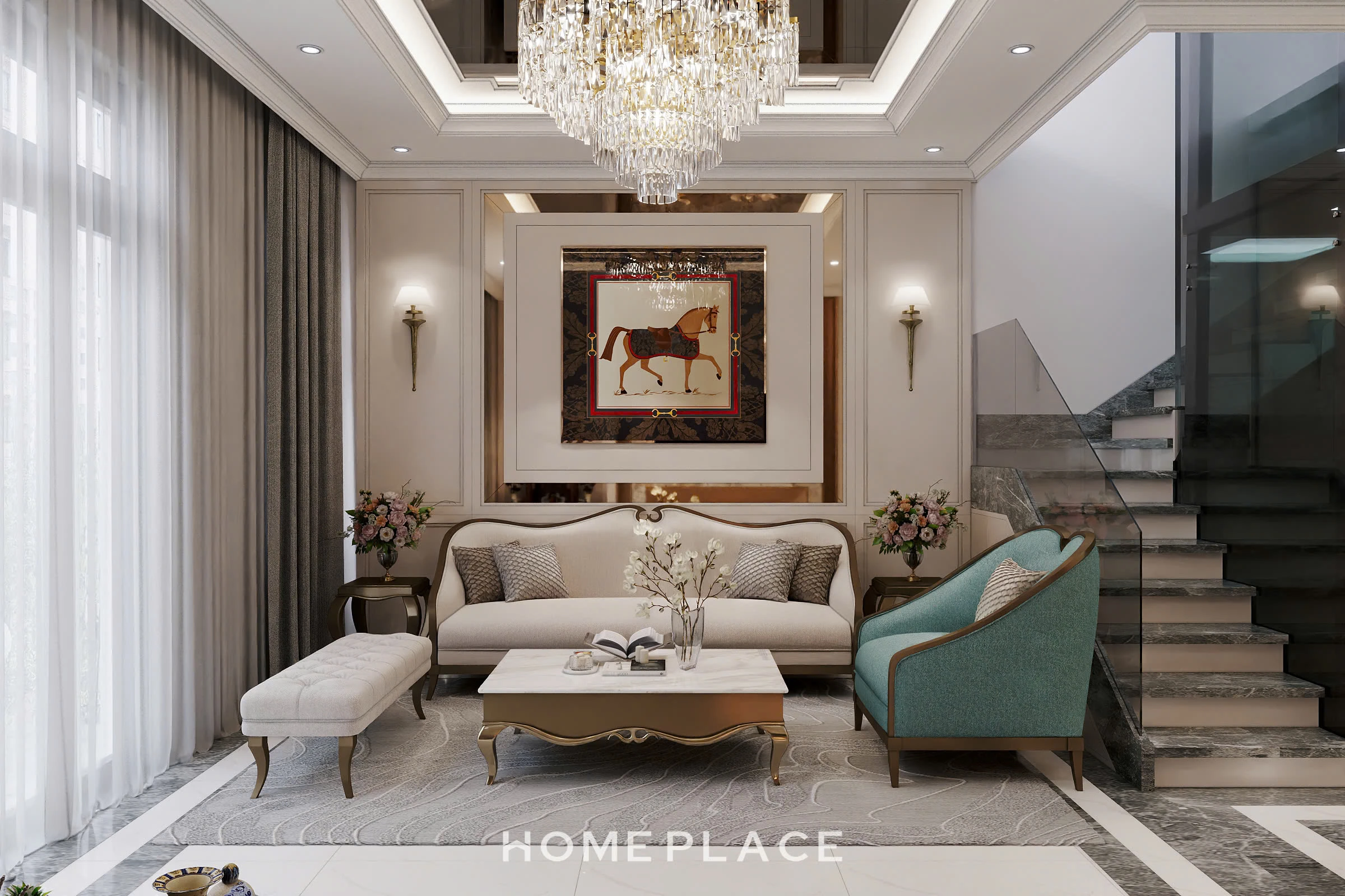 Thiết kế nội thất biệt thự liền kề